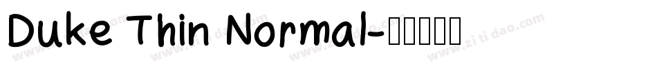 Duke Thin Normal字体转换